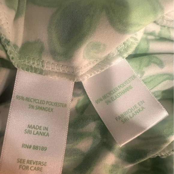 Lilly Pulitzer PJ Knit Pant Fiddle Leaf Green Lil Escape Plan Size XXS - Picture 6 of 6